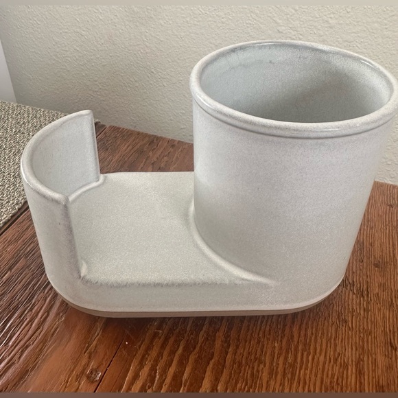 Modern Rim Stoneware Kitchen Sink Caddy - Picture 1 of 6